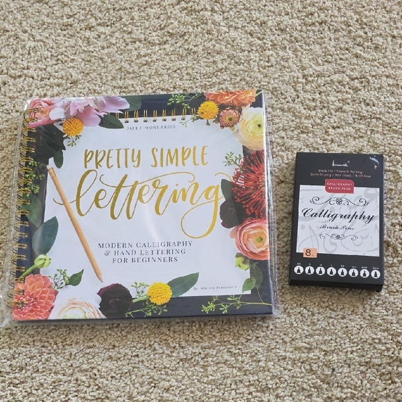 Other - Pretty Simple Lettering Book and Calligraphy Set Brand NEW